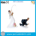 Unique fishing scene stands for love Bride Cake Toppers